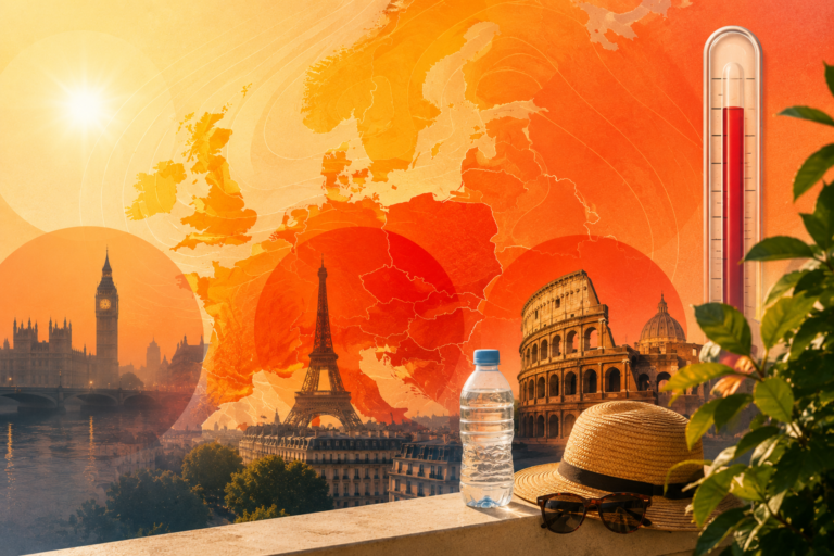 Calor torrencial coloca Europa em alerta máximo: previsão de 44°C