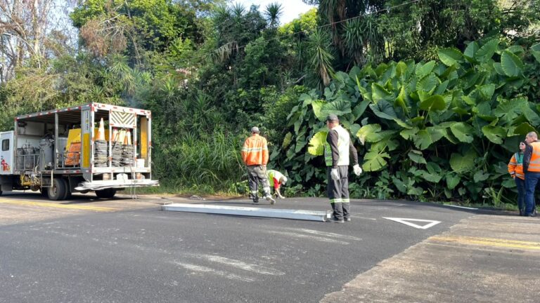 Goleirinha recebe nova sinalização e terá faixa elevada para pedestres