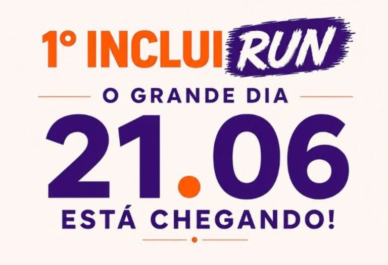 1º Inclui Run ocorre neste domingo com corrida, caminhada e pedal