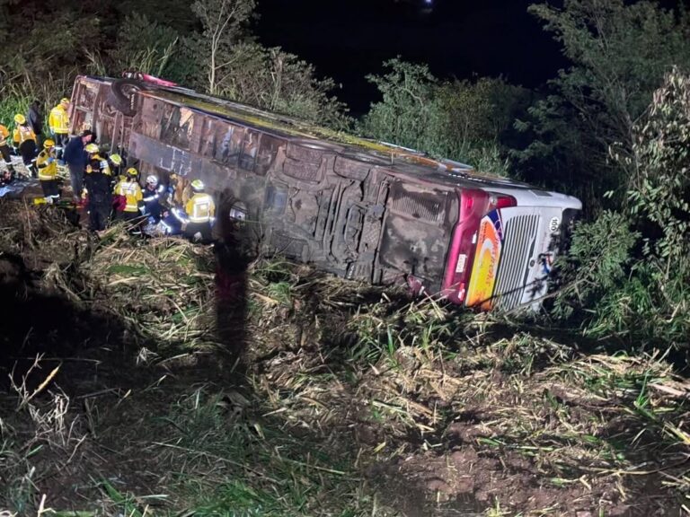 Ônibus que voltava de Gramado cai em ribanceira e deixa três mortos em Santa Catarina
