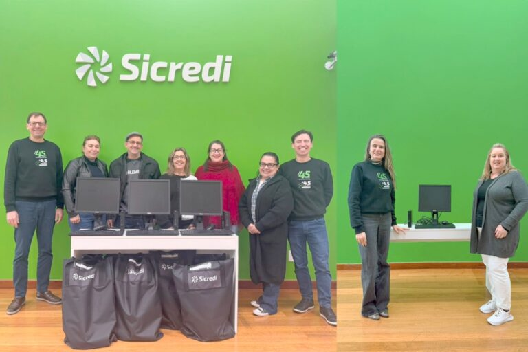 Sicredi doa 68 computadores para escolas e entidades da região