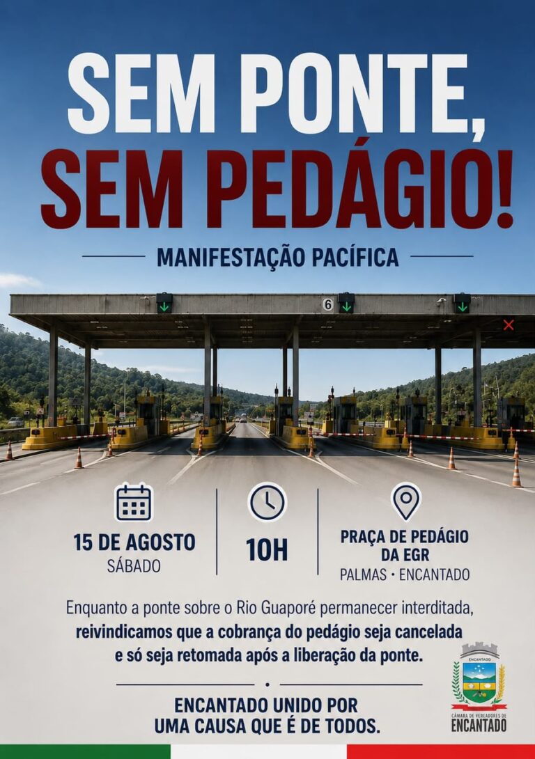 Câmara de Encantado organiza manifestação contra retomada de pedágio com ponte interditada