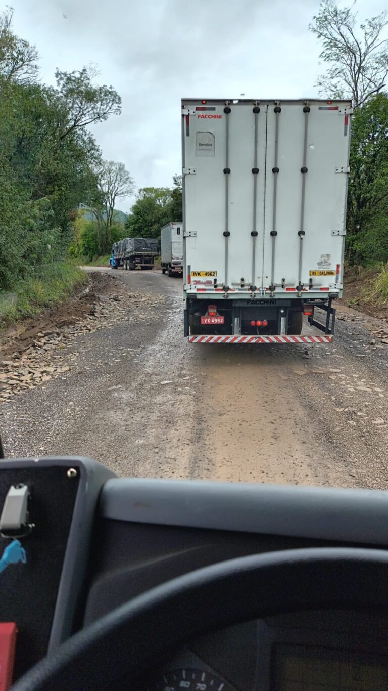 Prefeitura de Roca Sales orienta caminhões a evitarem estrada do Picão durante o fim de semana
