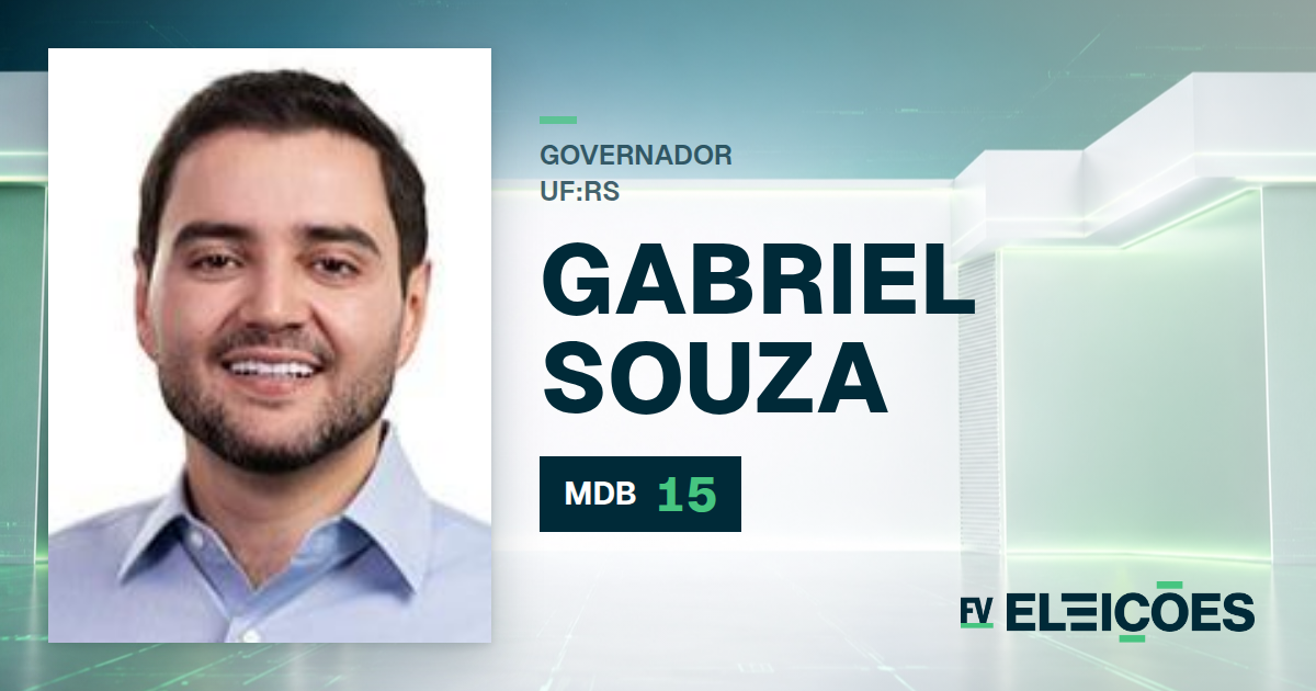 Quem é Gabriel Souza, candidato a governador do RS pelo MDB