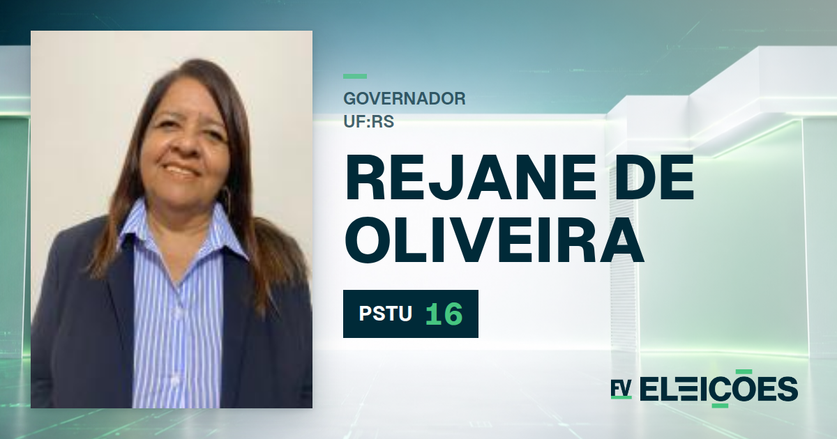 Quem é Rejane de Oliveira, candidata a governadora do RS pelo PSTU