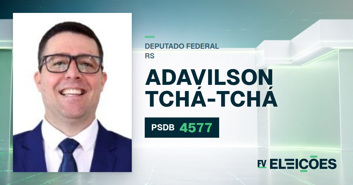 Quem é Adavilson Tchá-Tchá, candidato a deputado federal do RS pelo PSDB