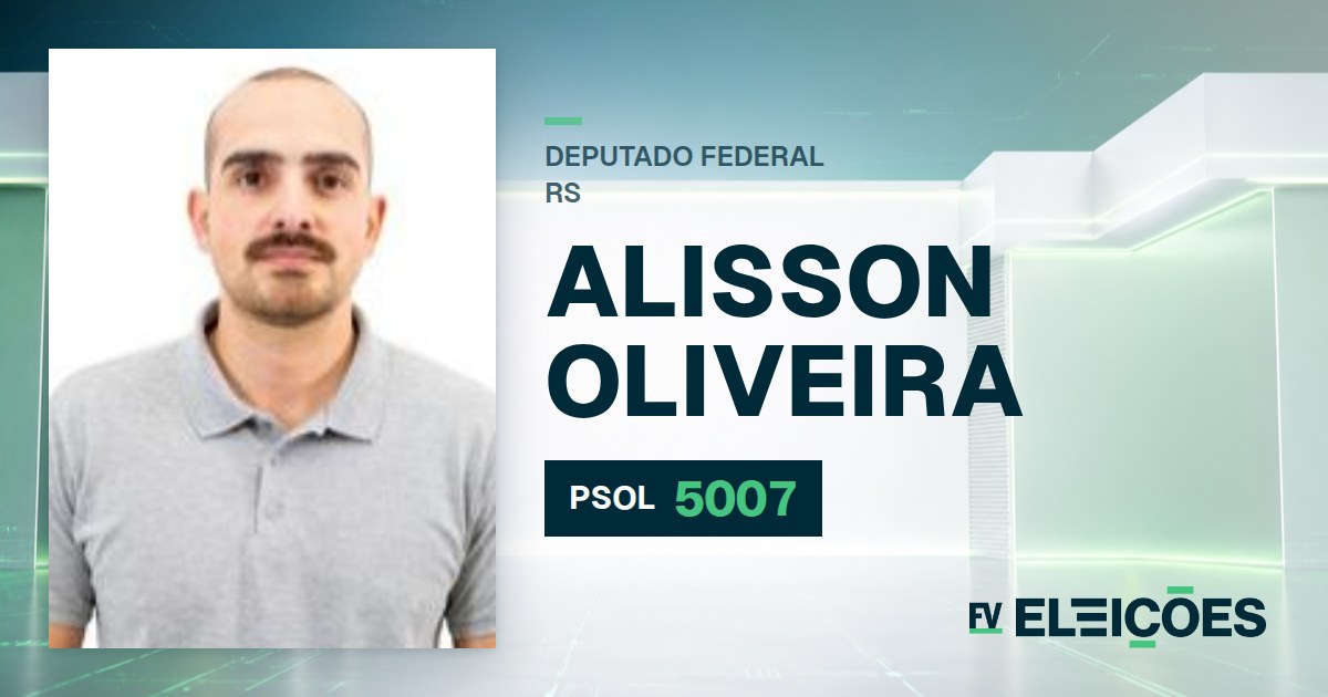 Quem é Alisson Oliveira, candidato a deputado federal do RS pelo PSOL