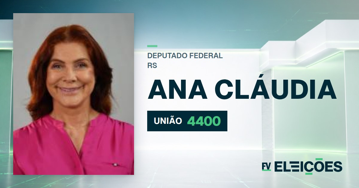 Quem é Ana Cláudia, candidata a deputada federal do RS pelo UNIÃO