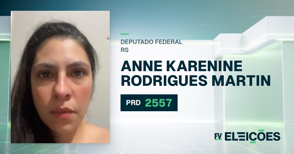 Quem é Anne Karenine Rodrigues Martin, candidata a deputada federal do RS pelo PRD