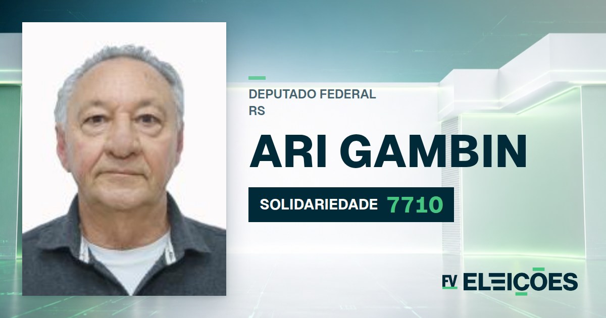 Quem é Ari Gambin, candidato a deputado federal do RS pelo SOLIDARIEDADE