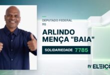 Quem é Arlindo Mença "baia", candidato a deputado federal do RS pelo SOLIDARIEDADE