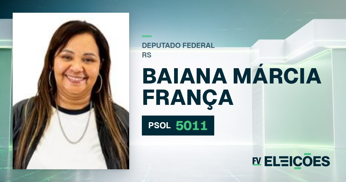 Quem é Baiana Márcia França, candidata a deputada federal do RS pelo PSOL