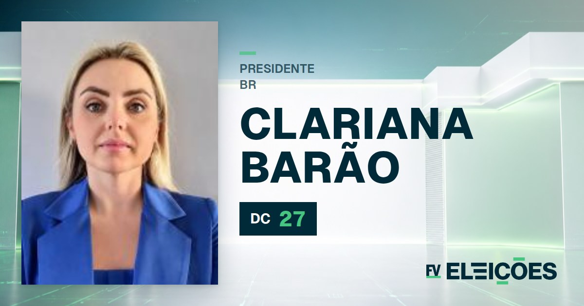 Quem é Clariana Barão, candidata a presidente pelo DC