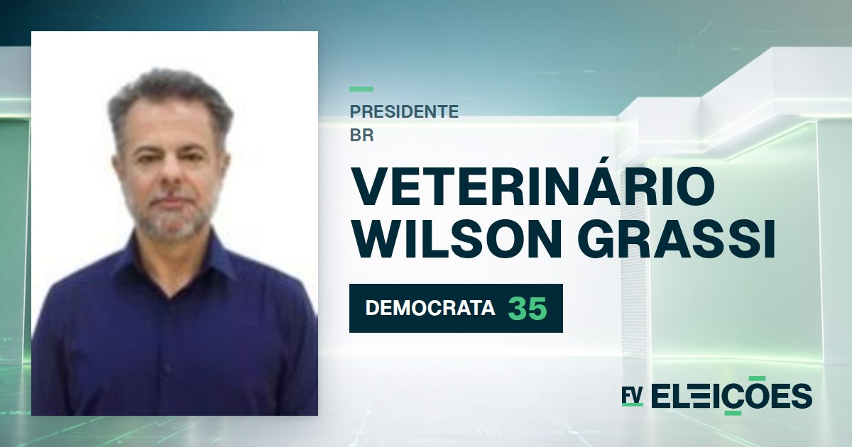 Quem é Veterinário Wilson Grassi, candidato a presidente pelo DEMOCRATA