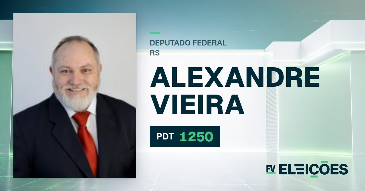 Quem é Alexandre Vieira, candidato a deputado federal do RS pelo PDT