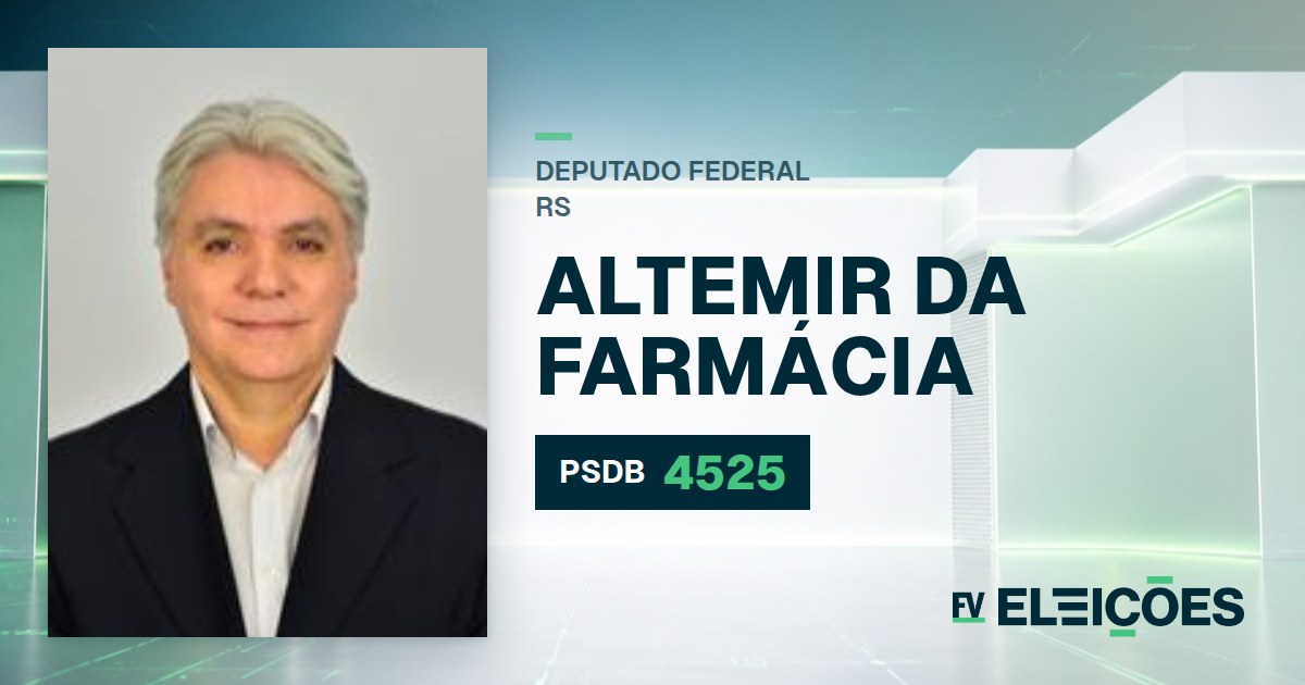 Quem é Altemir da Farmácia, candidato a deputado federal do RS pelo PSDB
