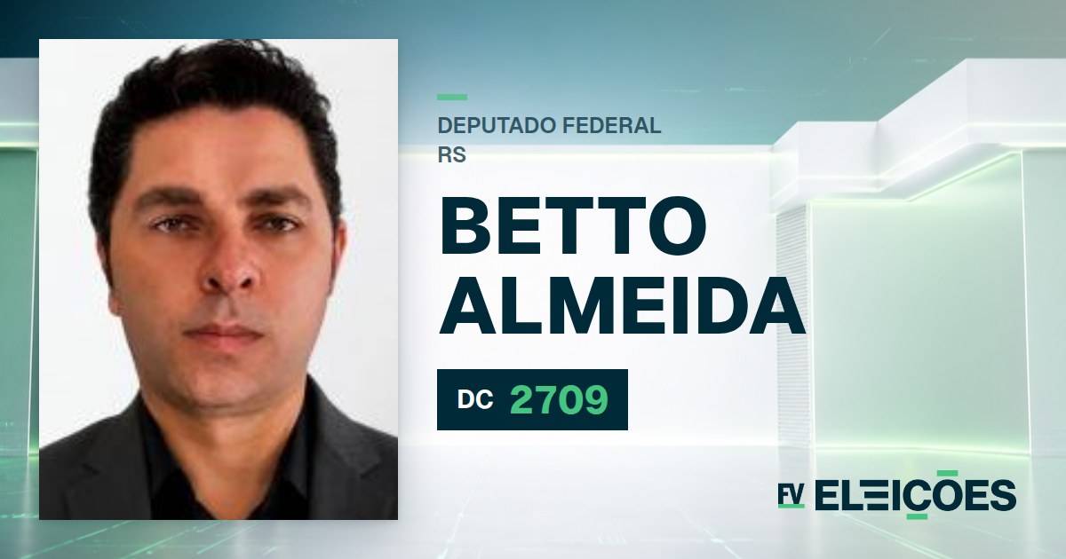 Quem é Betto Almeida, candidato a deputado federal do RS pelo DC