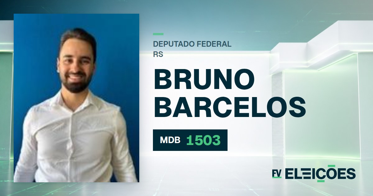 Quem é Bruno Barcelos, candidato a deputado federal do RS pelo MDB