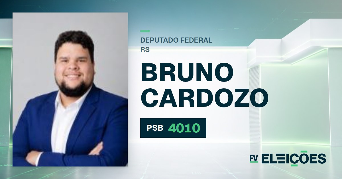 Quem é Bruno Cardozo, candidato a deputado federal do RS pelo PSB