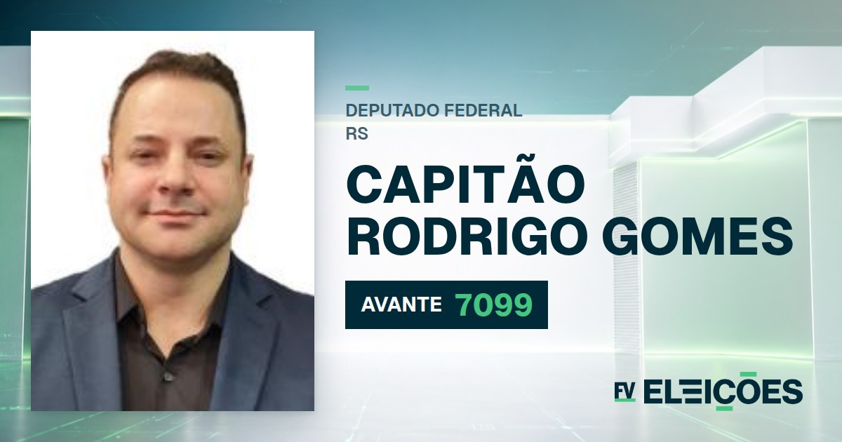 Quem é Capitão Rodrigo Gomes, candidato a deputado federal do RS pelo AVANTE