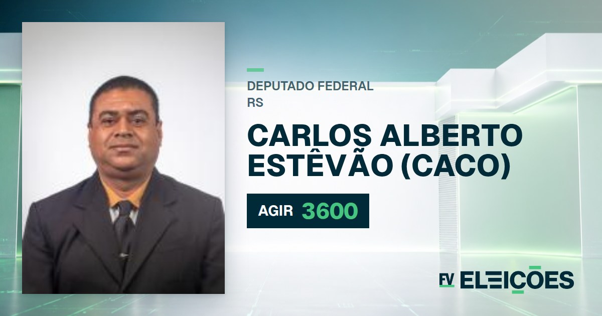 Quem é Carlos Alberto Estêvão (caco), candidato a deputado federal do RS pelo AGIR