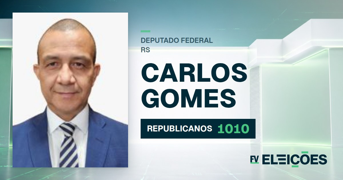 Quem é Carlos Gomes, candidato a deputado federal do RS pelo REPUBLICANOS