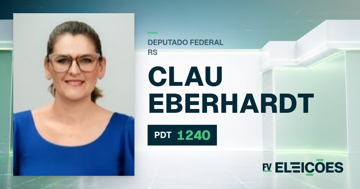 Quem é Clau Eberhardt, candidata a deputada federal do RS pelo PDT