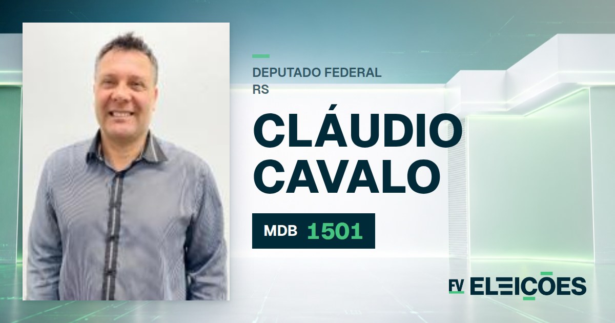 Quem é Cláudio Cavalo, candidato a deputado federal do RS pelo MDB