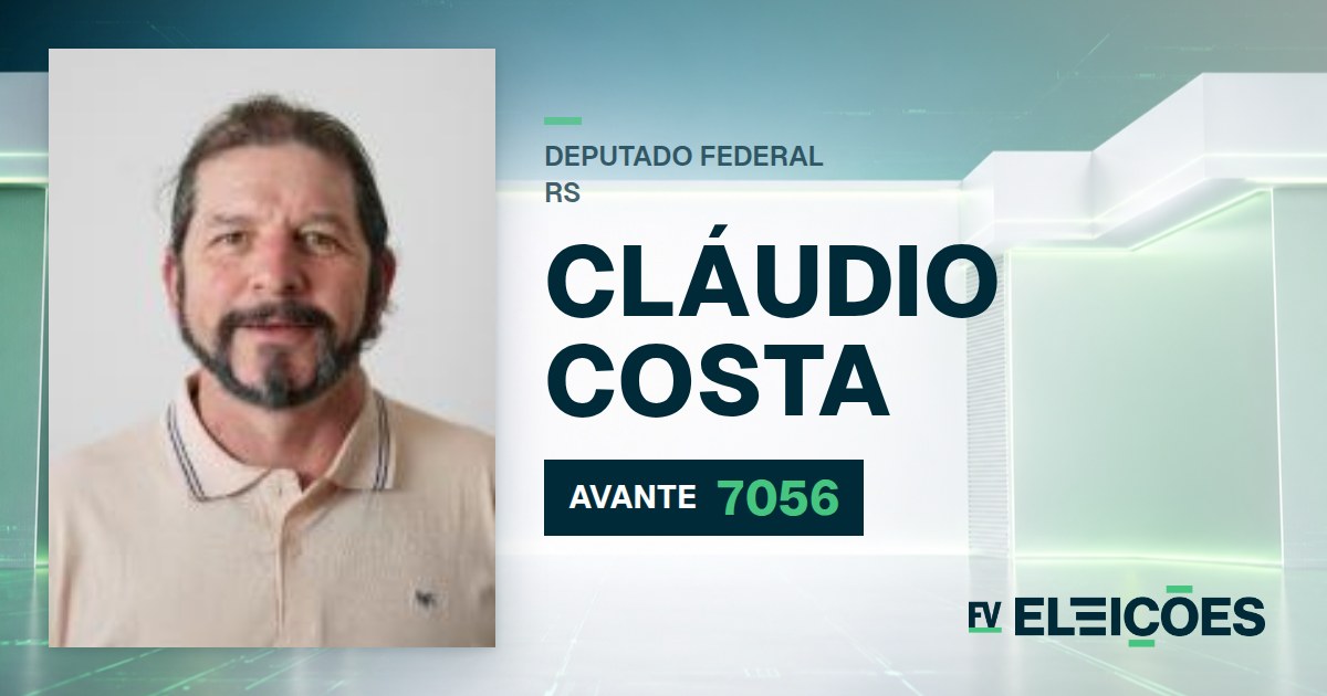 Quem é Cláudio Costa, candidato a deputado federal do RS pelo AVANTE