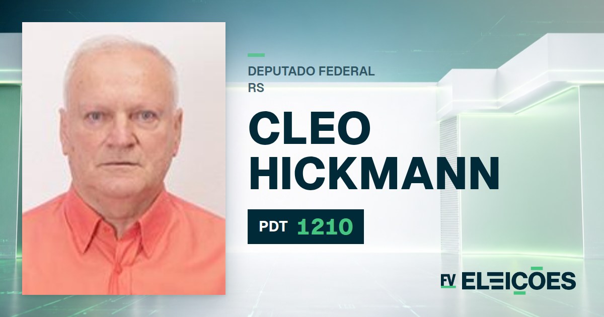 Quem é Cleo Hickmann, candidato a deputado federal do RS pelo PDT