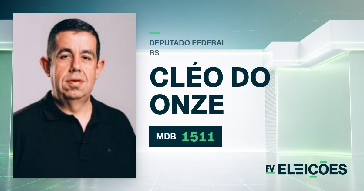 Quem é Cléo do Onze, candidato a deputado federal do RS pelo MDB