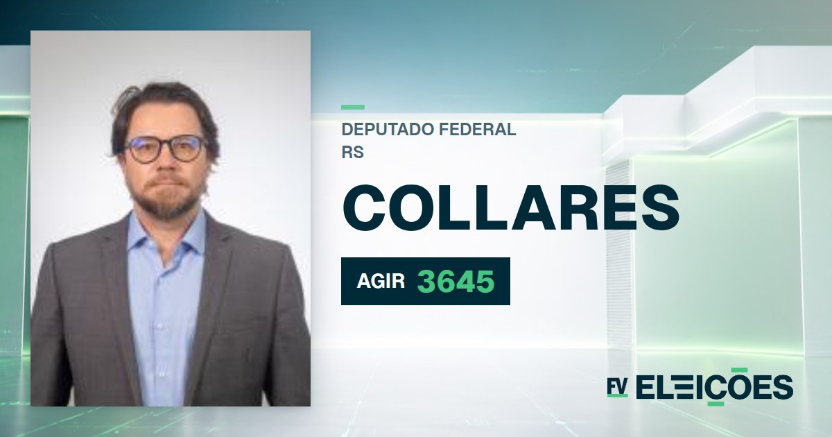 Quem é Collares, candidato a deputado federal do RS pelo AGIR