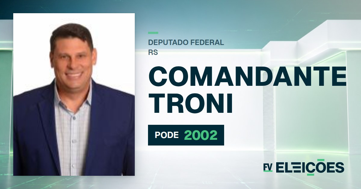 Quem é Comandante Troni, candidato a deputado federal do RS pelo PODE