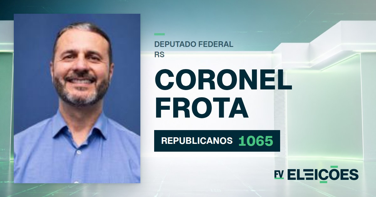 Quem é Coronel Frota, candidato a deputado federal do RS pelo REPUBLICANOS