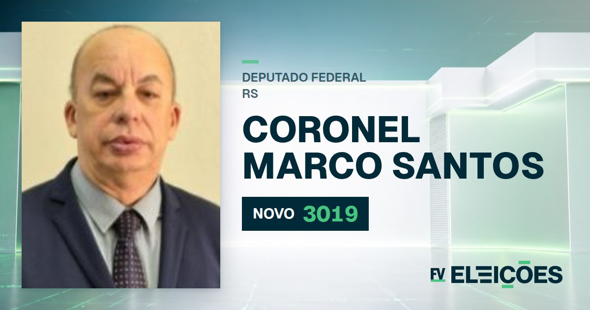 Quem é Coronel Marco Santos, candidato a deputado federal do RS pelo NOVO