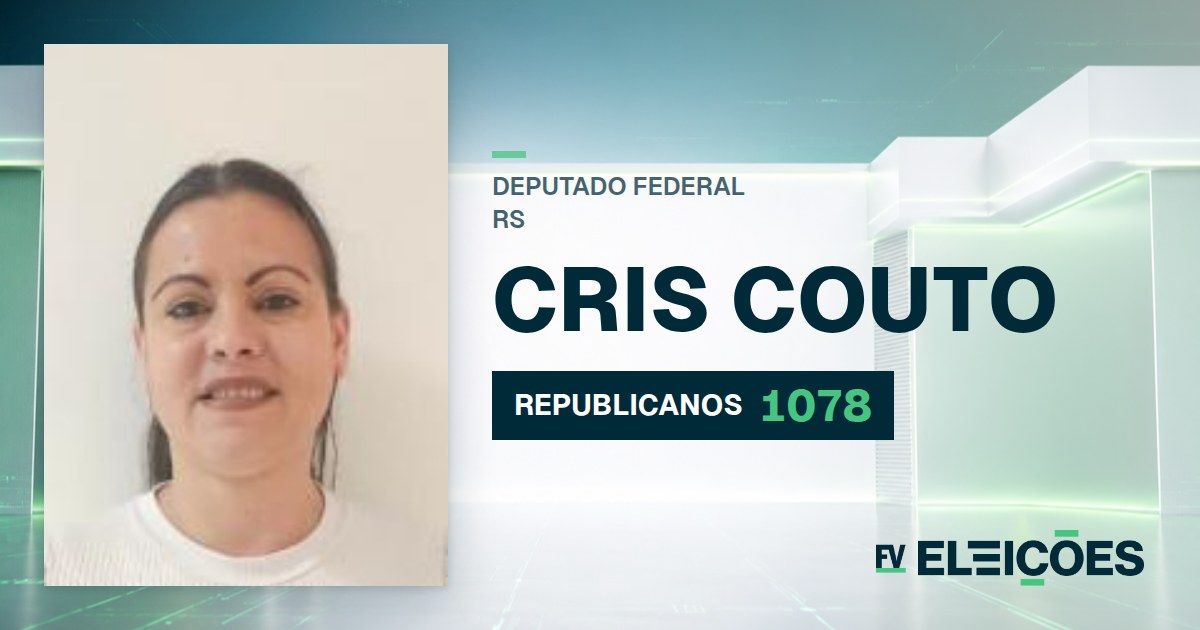 Quem é Cris Couto, candidata a deputada federal do RS pelo REPUBLICANOS