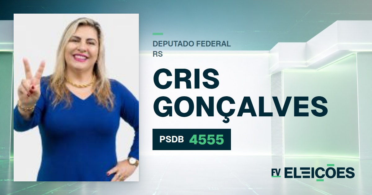 Quem é Cris Gonçalves, candidata a deputada federal do RS pelo PSDB