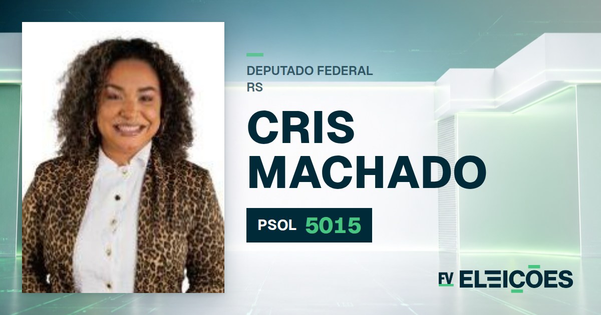 Quem é Cris Machado, candidata a deputada federal do RS pelo PSOL