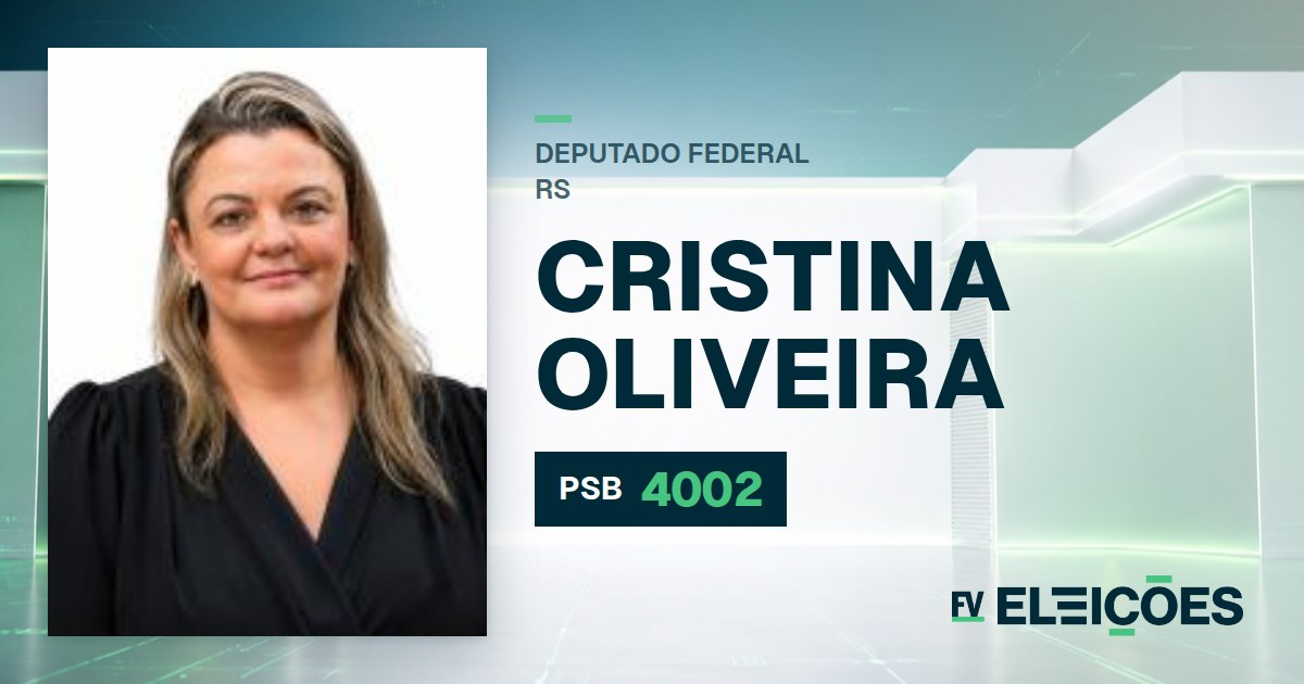 Quem é Cristina Oliveira, candidata a deputada federal do RS pelo PSB