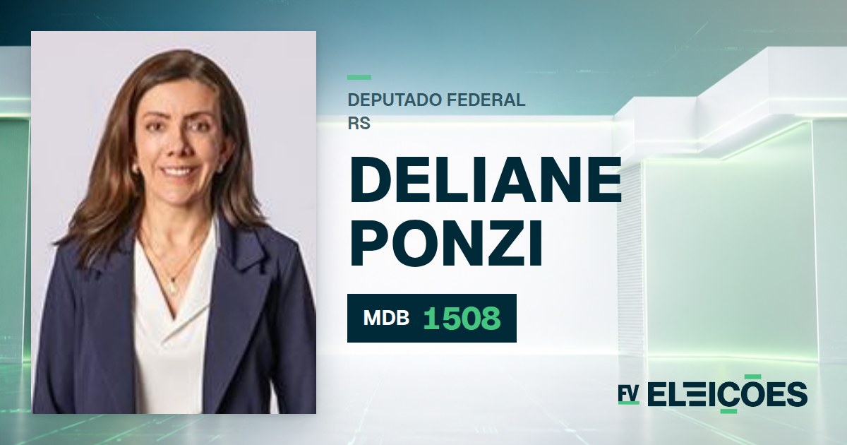 Quem é Deliane Ponzi, candidata a deputada federal do RS pelo MDB