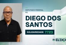 Quem é Diego dos Santos, candidato a deputado federal do RS pelo SOLIDARIEDADE