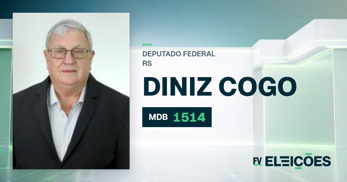 Quem é Diniz Cogo, candidato a deputado federal do RS pelo MDB