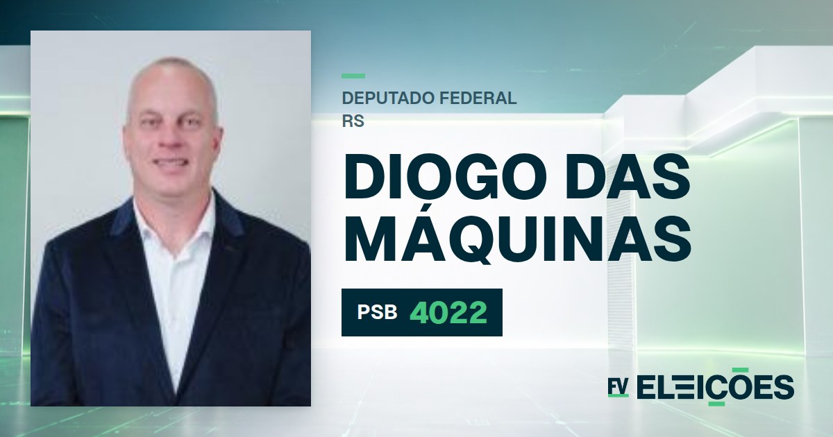 Quem é Diogo das Máquinas, candidato a deputado federal do RS pelo PSB