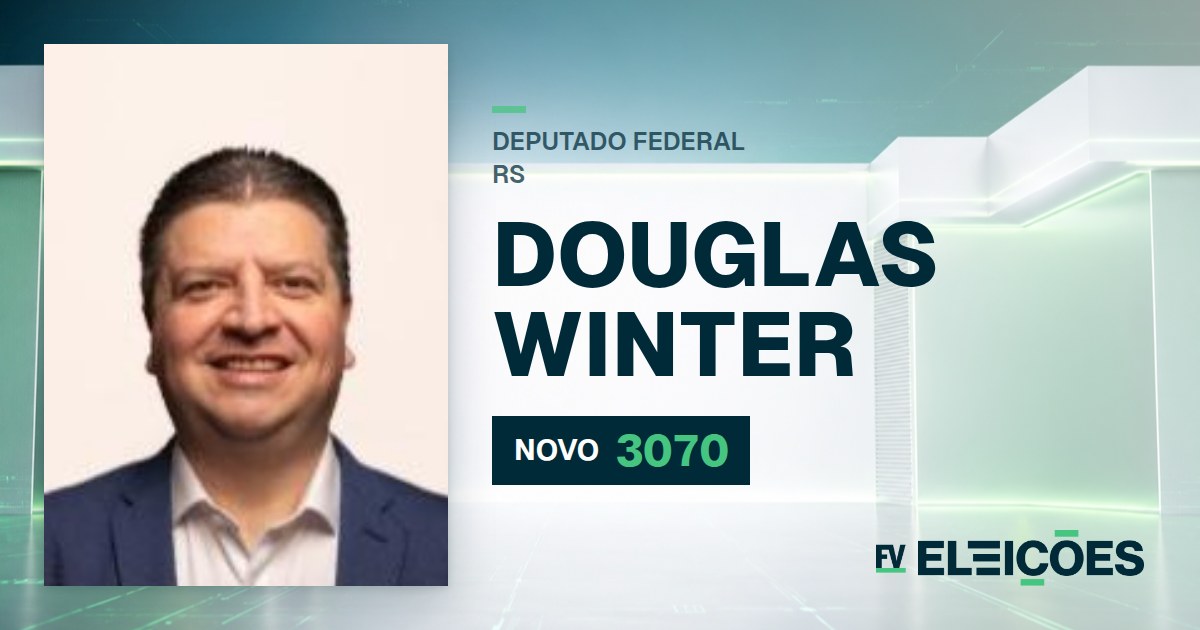 Quem é Douglas Winter, candidato a deputado federal do RS pelo NOVO