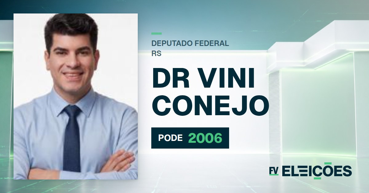Quem é Dr Vini Conejo, candidato a deputado federal do RS pelo PODE