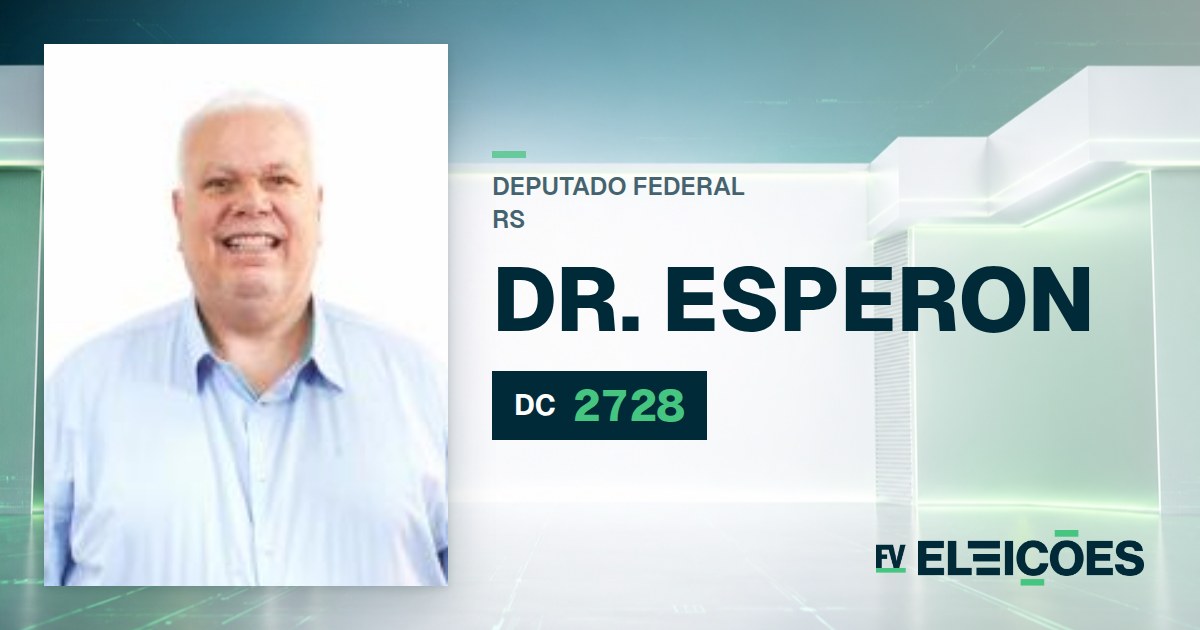 Quem é Dr. Esperon, candidato a deputado federal do RS pelo DC