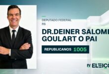 Quem é Dr.deiner Salomé Goulart O Pai, candidato a deputado federal do RS pelo REPUBLICANOS