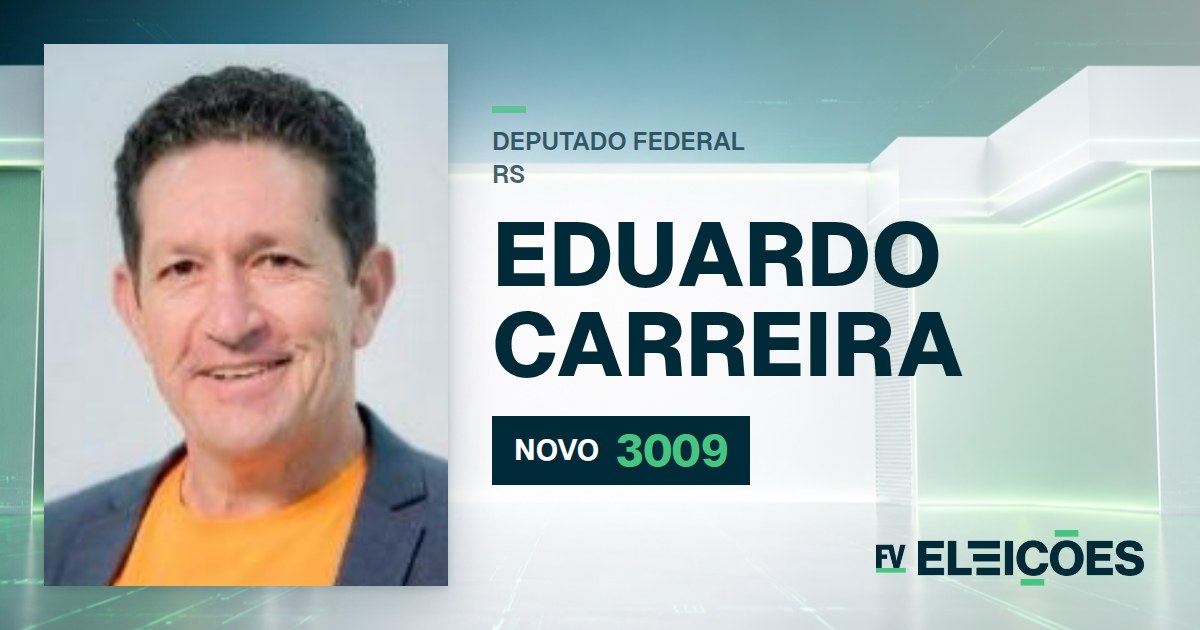 Quem é Eduardo Carreira, candidato a deputado federal do RS pelo NOVO