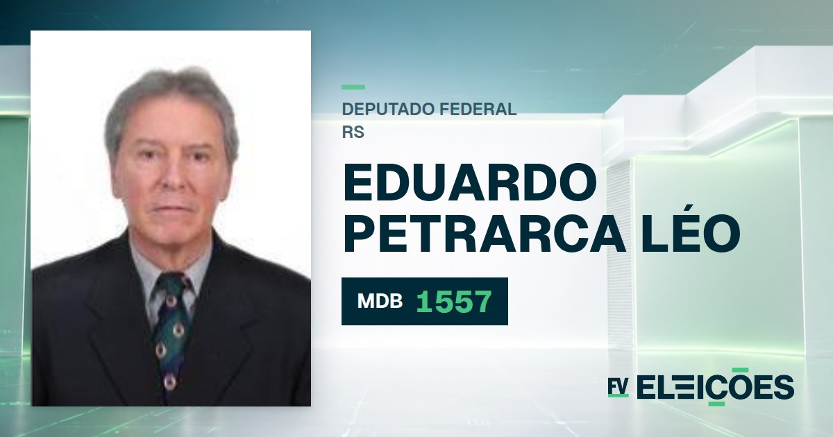 Quem é Eduardo Petrarca Léo, candidato a deputado federal do RS pelo MDB