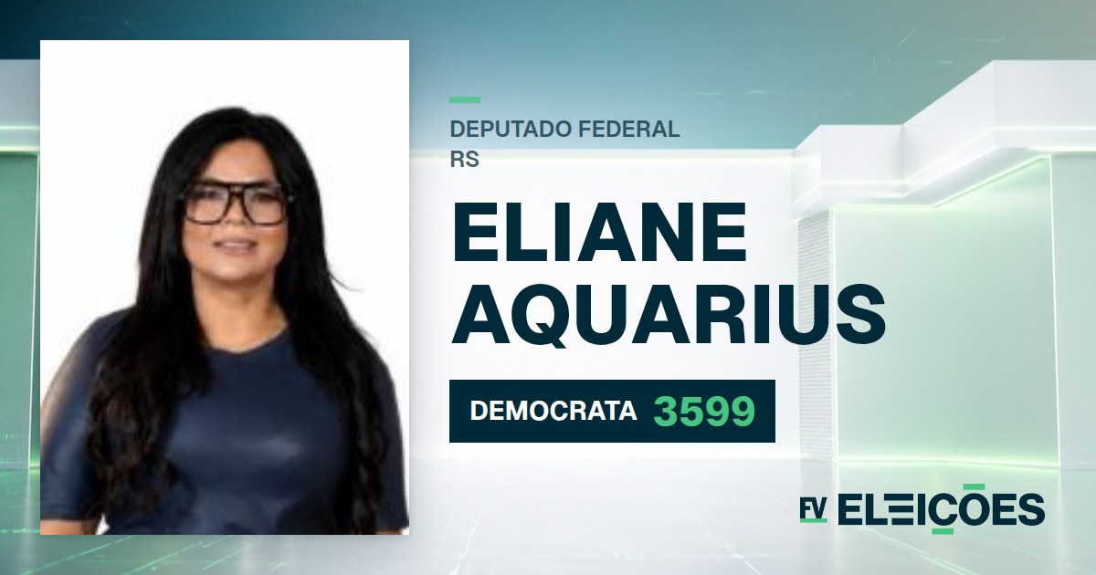 Quem é Eliane Aquarius, candidata a deputada federal do RS pelo DEMOCRATA
